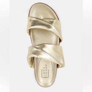 ShuShop Cayena Gold sandals. Size 9.